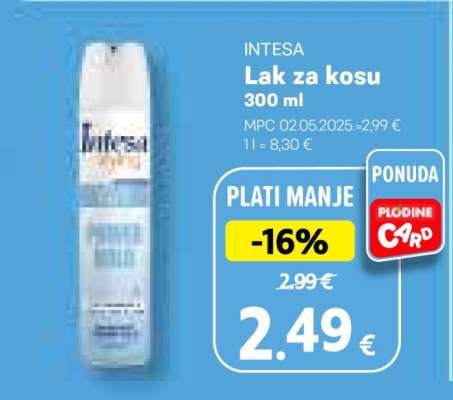 INTESA Lak za kosu 300 ml