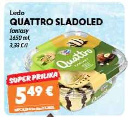 LEDO Quattro sladoled
