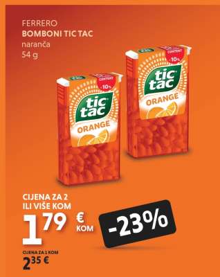FERRERO BOMBONI TIC TAC naranča