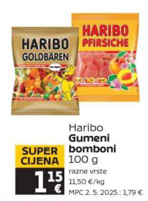 HARIBO GUMENI BOMBONI