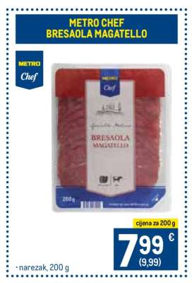 METRO CHEF BRESAOLA MAGATELLO