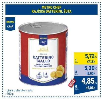 METRO CHEF RAJČICA DATTERINI, ŽUTA