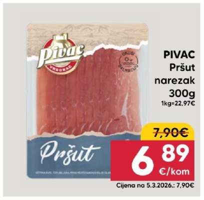 PIVAC Pršut narezak 300g