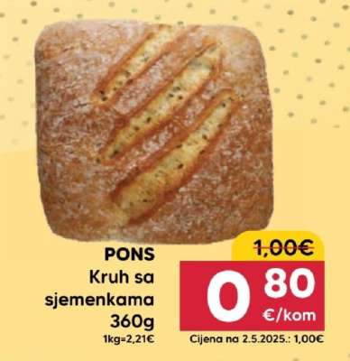 PONS Kruh sa sjemenkama
