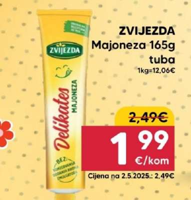 ZVIJEZDA MAJONEZA 165g