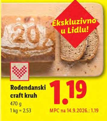 Rođendanski craft kruh