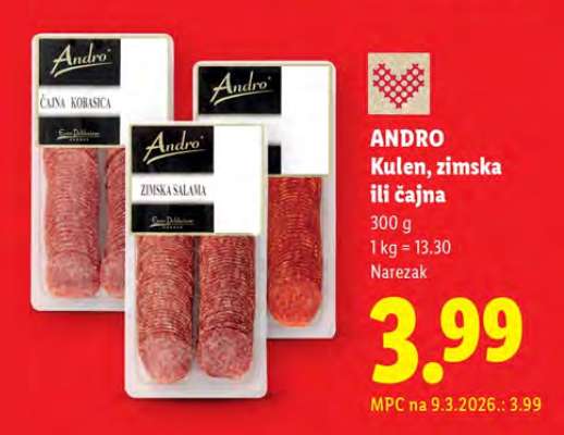 ANDRO Kulen, zimska ili čajna