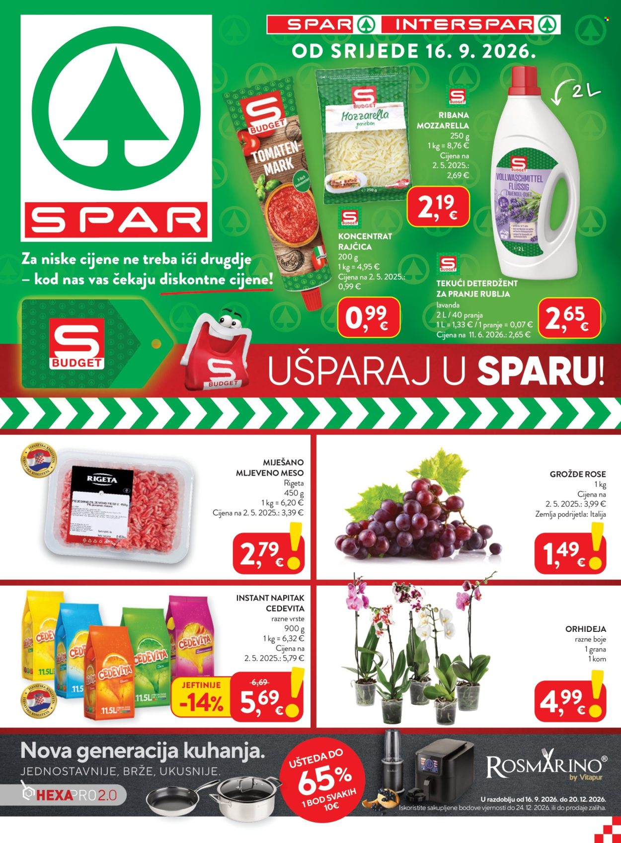 INTERSPAR katalog - 16.09.2026. - 22.09.2026. Stranica 1