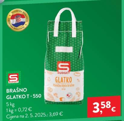 Brašno glatko T-550