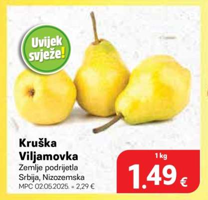 Kruška Viljamovka