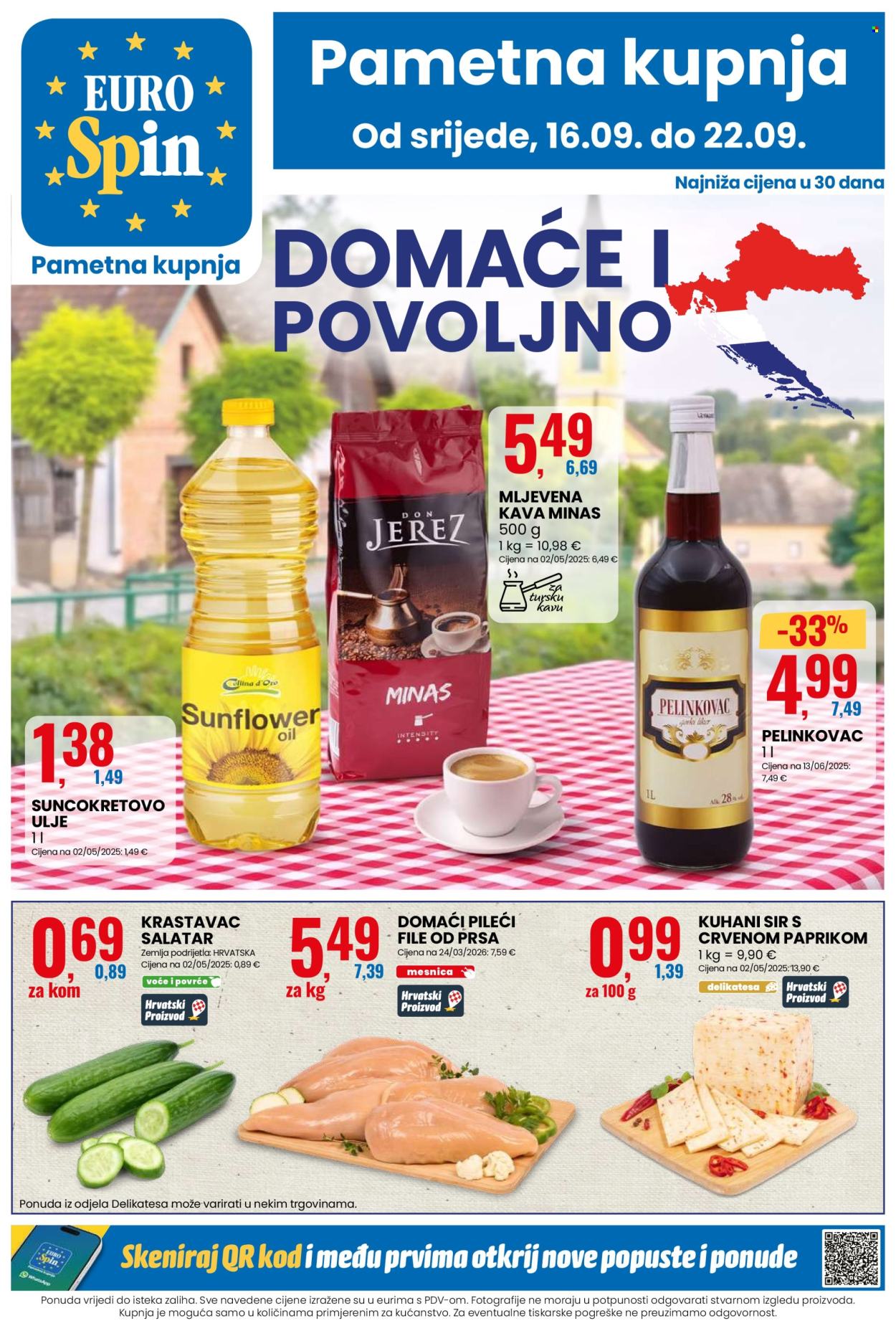 Eurospin katalog - 16.09.2026. - 22.09.2026. Stranica 1