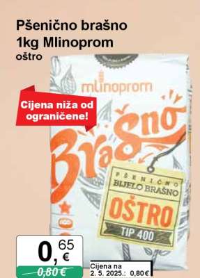 Pšenično brašno 1kg Mlinoprom oštro