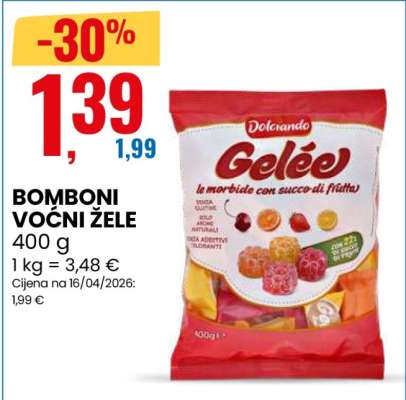 BOMBONI VOĆNI ŽELE