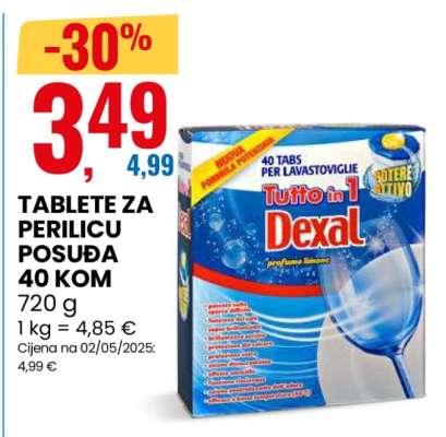 TABLETE ZA PERILICU POSUĐA 40 KOM