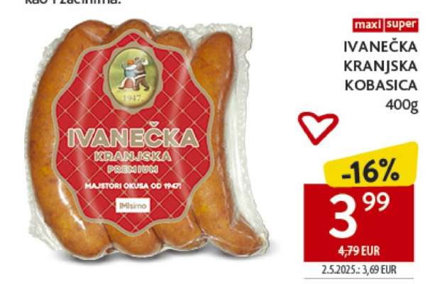 Ivanečka kranjska kobasica