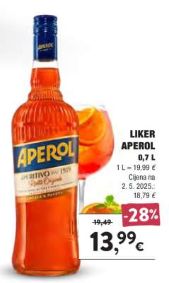 Liker Aperol 0,7 L