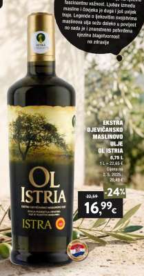EKSTRA DJEVIČANSKO MASLINOVO ULJE OL ISTRIA