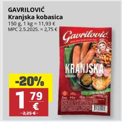 GAVRILOVIĆ KRANJSKA KOBASICA