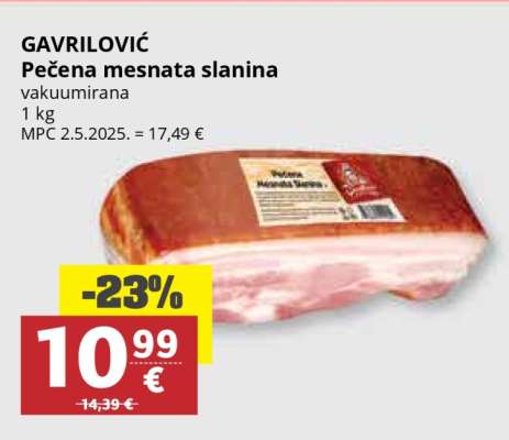 GAVRILOVIĆ Pečena mesnata slanina