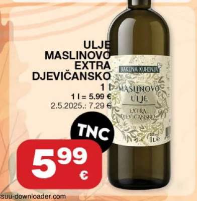 Ulje maslinovo extra djevičansko