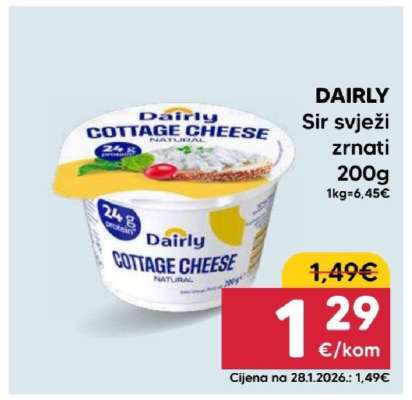 DAIRLY Sir svježi zrnati