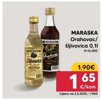 MARASKA Orahovac/Šljivovica 0,1l