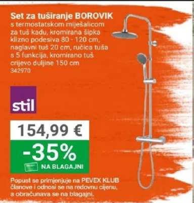 Set za tuširanje BOROVIK