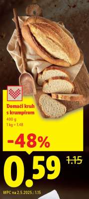 Domaći kruh s krumpirom