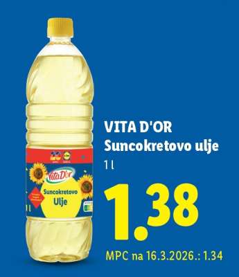 Vita D'or Suncokretovo ulje