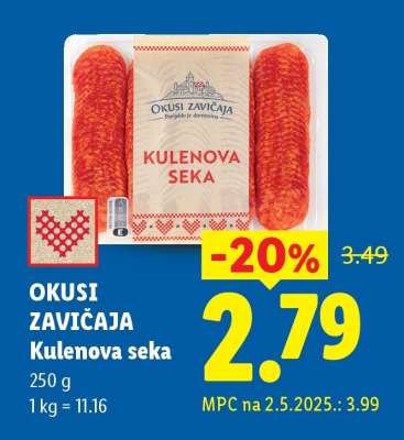 Okusi zavičaja Kulenova seka