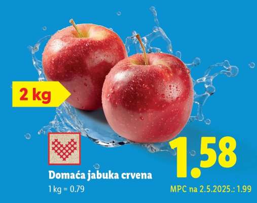 Domaća jabuka crvena