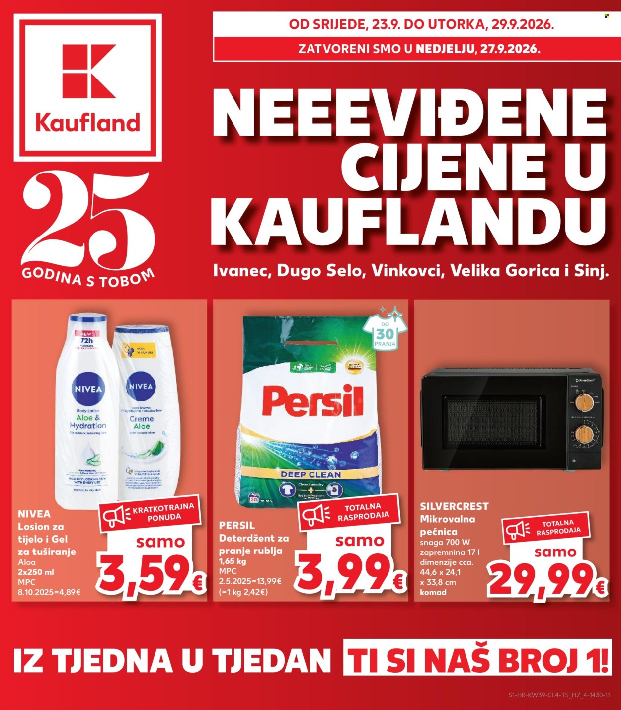 Kaufland katalog - 23.09.2026. - 29.09.2026. Stranica 1