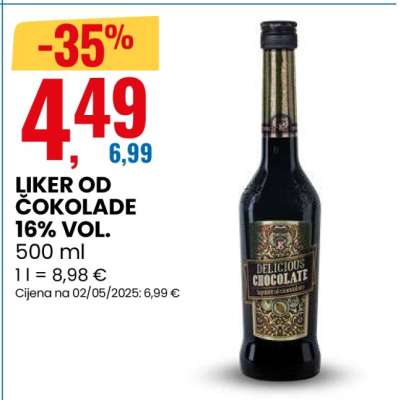 LIKER OD ČOKOLADE 16% VOL.