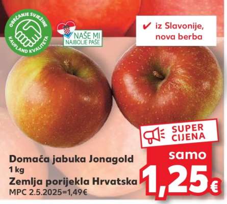 Domaća jabuka jonagold 1 kg