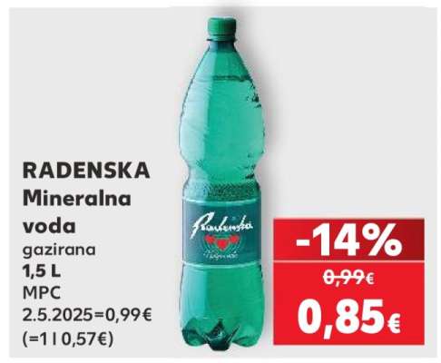 RADENSKA Mineralna voda