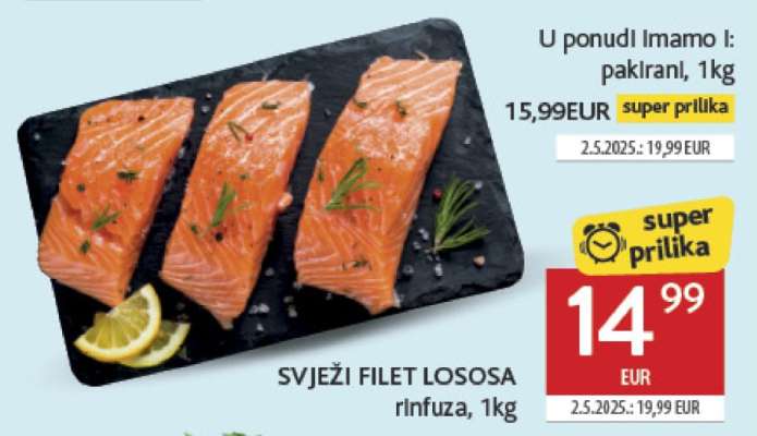 Svježi filet lososa