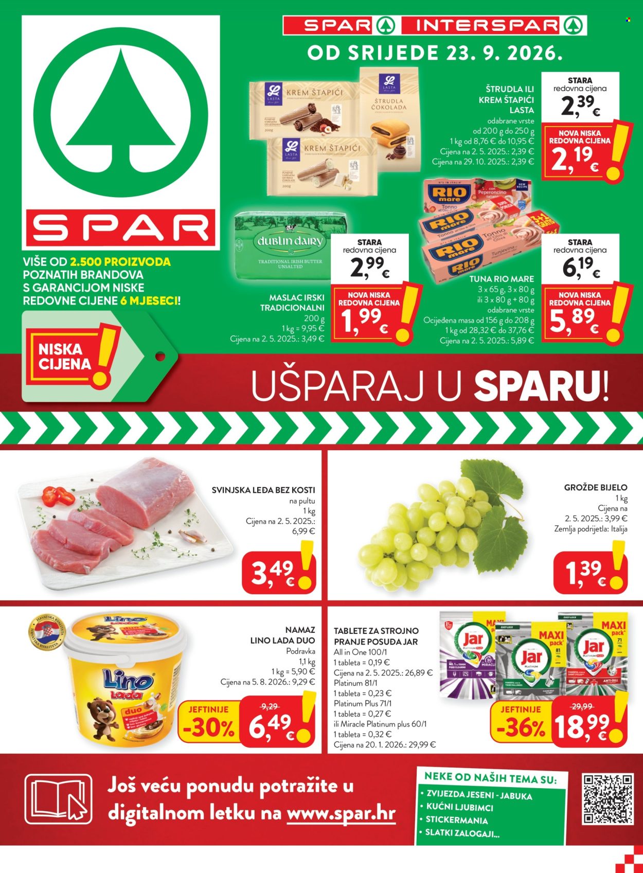 SPAR katalog - 23.09.2026. - 29.09.2026. Stranica 1