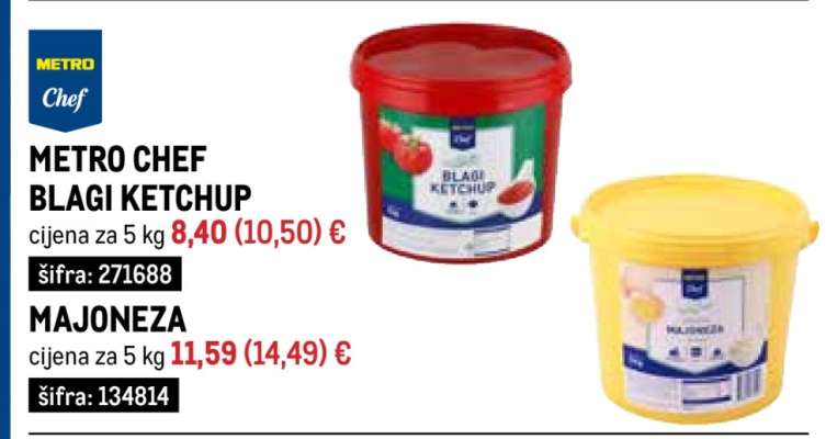 METRO CHEF BLAGI KETCHUP