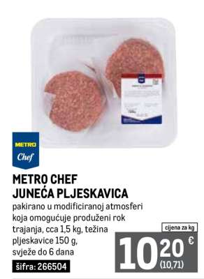 METRO Chef Juneća pljeskavica