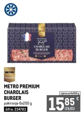 METRO PREMIUM CHAROLAIS BURGER