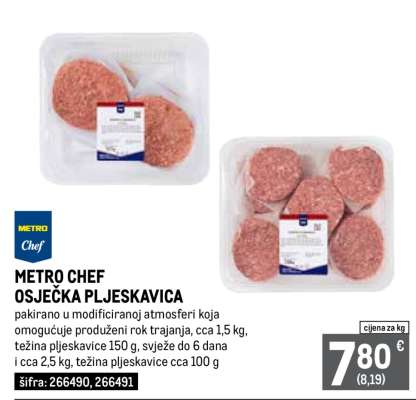 METRO CHEF OSJEČKA PLJESKAVICA