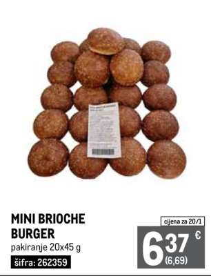 MINI BRIOCHE BURGER