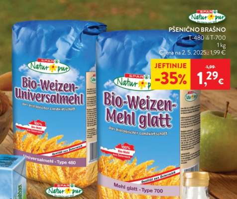 Bio-Weizen-Mehl glatt