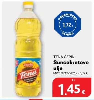 TENA ČEPIN Suncokretovo ulje