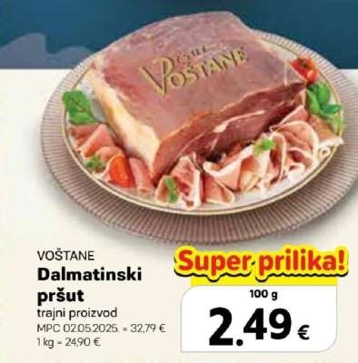 VOŠTANE Dalmatinski pršut