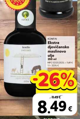 EKSTRA DJEVIČANSKO MASLINOVO ULJE