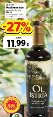 Maslinovo ulje ekstra djevičansko 500 ml