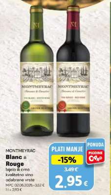 MONTMEYRAC Blanc ili Rouge