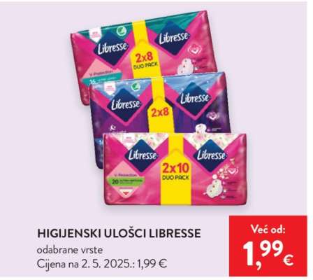 Higijenski ulošci Libresse