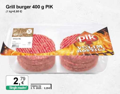 Grill burger 400 g PIK